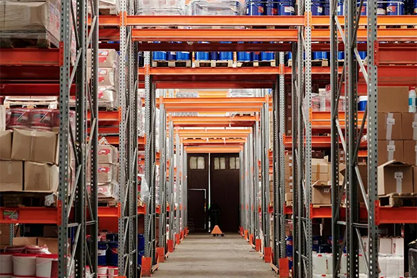 The interior of a warehouse covered by commercial property insurance in Vero Beach, FL